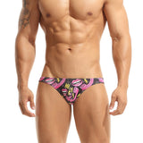 Ouzey Cyber Monday Sales 2024 New Men's Printed Briefs Fashion  Low-Waist Bikini Underwear Men Cute Multicolor Tight Briefs For Man