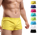 Ouzey Men Boxer Shorts Underwear Cotton Underpants Breathable Solid Color Home Underpants Sleepwear Cueca Boxer Para Hombre