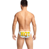 Ouzey 2024 New Men's  Emotion Expression Funny Underwear Men's Bikini Briefs Underwear