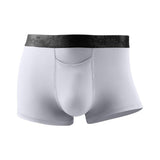 Ouzey Men's  Boxers Shorts Underwear Breathable Scrotum Support Bag Function Cellulose Fiber U Convex Separated Panties