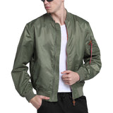 Ouzey 2024 Water Resistant Ma1 Lightweight Green Tactical Military Varsity Flight Windbreaker Pilot Air Force Bomber Jacket for Men