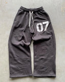 Ouzey Woman Number Pants Y2k Harajuku Running Joggers Sport Casual Trousers Printed Pattern Fashion Hip Hop Street Sweatshirt Pocket