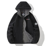 Ouzey 2024 New Plus Size Middle-Aged And Elderly Men's Jacket Teenage Fleece Sporty Couple Style Norwegian Hooded Sweatshirt