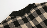 Ouzey 1142 PLAID V-NECK SWEATER