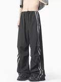 Ouzey Striped Loose Pants Na1678