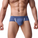 Ouzey Fashion Men's  Underwear Simple Solid Color Boxer Briefs Shorts Bulge Pouch Comfy Soft Underpants Trunks Трусы Мужские 2024