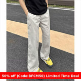 winter outfits men Men's Basic Slant Casual Pants Men's Summer Workwear Straight Loose High Slimming