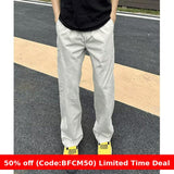 winter outfits men Men's Basic Slant Casual Pants Men's Summer Workwear Straight Loose High Slimming