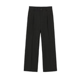 Ouzey 6211 CASUAL WIDE STRAIGHT DRAPE PANTS