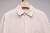 Ouzey 3505 DARK CREAM CORDUROY COLLAR SHIRT