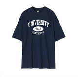 Ouzey 4485 UNIVERSITY LETTERED SHORTSLEEVE SHIRT