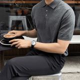 Ouzey 10004 Knit Polo Short Sleeve Shirt