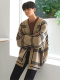 Ouzey [Mrcyc] Loose Border Cardigan Na47