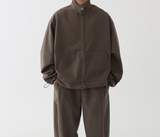 Ouzey 4453 ZIP-UP COLLAR JK & WIDE SWEATPANTS