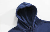 Ouzey 5421 DARK BLUE CHICAGO LETTERED HOODIE