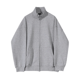 Ouzey 90s Streetwear 9746 Full Zip-Up Sweater