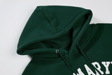 Ouzey 3079 GREEN LETTERED HOODIE