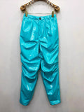 Ouzey Spring Colored Loose Shiny Reflective Patent Faux Leather Harem Pants Men Luxury Designer Y2K Clothes Trousers 2025