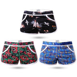 Ouzey Men Underwear Boxers Shorts Summer Mutande Cotton Soft Printed Loose Short  Home Underpants Men's Sleep Bottoms Pant