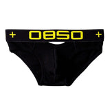 Ouzey 90s Streetwear 0850 Brand Comfortable Men Underwear Briefs U Convex Cuecas Breathable Mesh Man Underpants Cotton Low Waist  Men's Panties