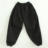 Ouzey 90s Streetwear Solid Color Casual Sports Sweatshirt Loose Wide Leg Sweatpants