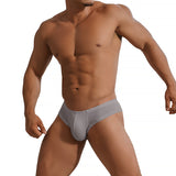 Ouzey  Underwear Men Briefs Cuecas Soft Modal Underpants 9 Colors Brief U Convex Pouch Male Panties Slip Homme AD325e