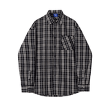 Ouzey 11033 Plaid Button-Up Shirt