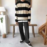 Ouzey 3326 KNITTED STRIPE SWEATER