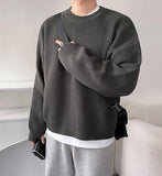 Ouzey 6157 KNITTED PULLOVER ROUND NECK SWEATER