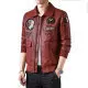 Ouzey 2024 New Topfleece-lined Autumn/winter Leather Jacket Heavy Embroidery Vintage American Style Square Collar Men's Bomber Jacket