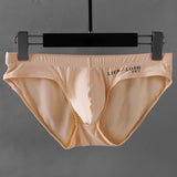 Ouzey Men Ice Silk Briefs Ultra-thin Seamless Semi- Transparent Underwear Breathable Cuecas Homme Underpants Bulge Pouch  Panties