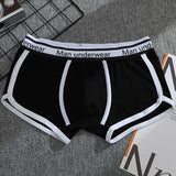 Ouzey High Quality Male Cotton Underwear Men European Plus Size Mens Boxers Underpants Solid Color Breathable Man Panties Lingerie