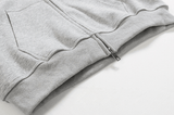 Ouzey 4091 GRAY ZIP-UP HOODIE & SWEATPANTS (TOP & BOTTOM)