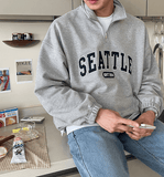 Ouzey 4308 HALF ZIP-UP SEATTLE TURTLENECK SWEATER