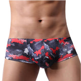 Ouzey Boxer Mens Underwear Men Low Waist Print Boxers Panties Breathable Boxershorts Men U Pouch Bikini Shorts  Underwear