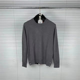 Ouzey TB Tom Autumn/Winter New Round Neck Wide Bar Sweater Men Women's Casual Fashionable Comfortable Long Sleeve Wool