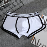 Ouzey High Quality Male Cotton Underwear Men European Plus Size Mens Boxers Underpants Solid Color Breathable Man Panties Lingerie