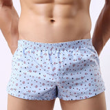 Ouzey Men Boxer Shorts Underwear Cotton Underpants Breathable Solid Color Home Underpants Sleepwear Cueca Boxer Para Hombre