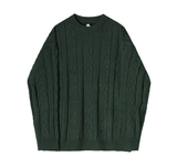 Ouzey 90s Streetwear 10409 Twist Knitted Pullover Sweater