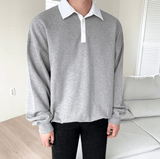 Ouzey 2260 WHITE COLLAR SWEATER