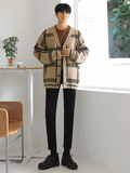 Ouzey [Mrcyc] Loose Border Cardigan Na47