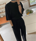 Ouzey 1513 PLEATED SHIRT AND SWEATPANTS SET