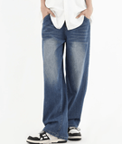 Ouzey 9528 Washed Straight Denim Jeans