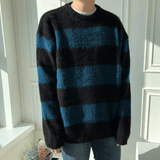 Ouzey 5566 KNITTED STRIPE PULLOVER SWEATER