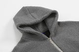 Ouzey 3348 HALF ZIP-UP FLEECE HOODIE