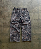 Ouzey 90s Streetwear 2024 new European and American retro leaf camouflage casual pants streetwear men pants Harajuku fashion loose wide-leg pants