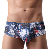 Ouzey Boxer Mens Underwear Men Low Waist Print Boxers Panties Breathable Boxershorts Men U Pouch Bikini Shorts  Underwear