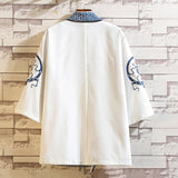 Ouzey Crane Embroidered Short-sleeved Top