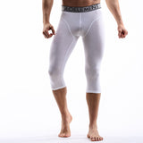 Ouzey Men's Sports Underwear Head Running Tight Cropped Pants Extended Anti-Abrasion Legs Large Size Boxer