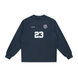 Ouzey Niche brand jersey American autumn and winter plus velvet loose men's couple jersey sweatshirt 2025 round neck pullover casual